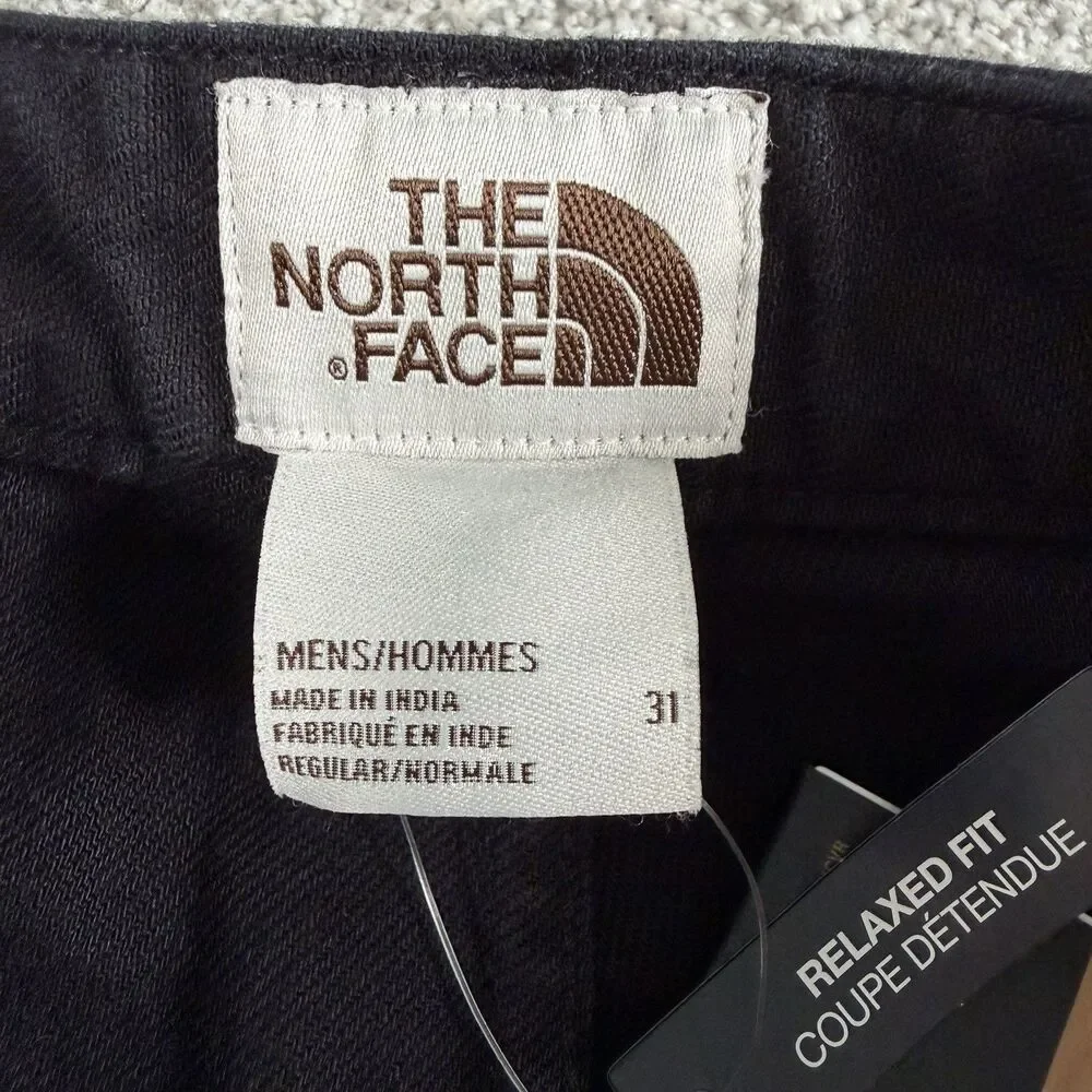 The North Face Valley Cargo Shorts Black Canvas 7” Inseam Size 31 Reg NEW